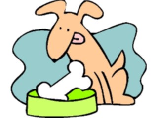 Sticker Custom Preview Image #019492 Animals Cartoons Dogwith Bone14