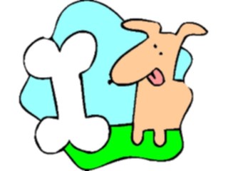 Sticker Custom Preview Image #019493 Animals Cartoons Dogwith Bone15