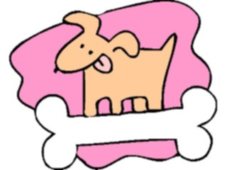 Sticker Custom Preview Image #019504 Animals Cartoons Dogwith Bone26