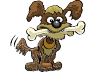Sticker Custom Preview Image #019506 Animals Cartoons Dogwith Bone28