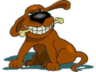 Sticker Custom Preview Image #019508 Animals Cartoons Dogwith Bone30