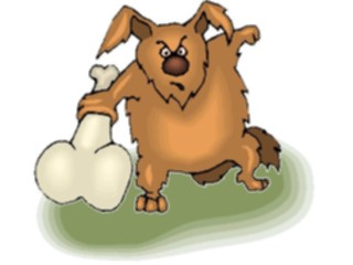 Sticker Custom Preview Image #019509 Animals Cartoons Dogwith Bone31