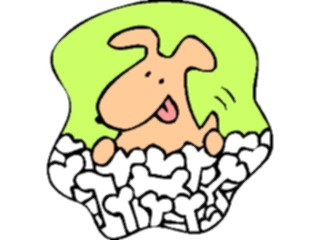 Sticker Custom Preview Image #019514 Animals Cartoons Dogwith Bones3