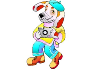 Sticker Custom Preview Image #019517 Animals Cartoons Dogwith Camera