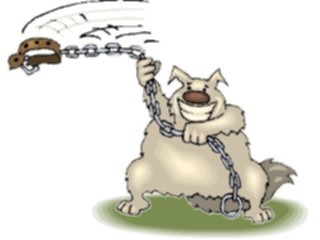 Sticker Custom Preview Image #019525 Animals Cartoons Dogwith Leash2