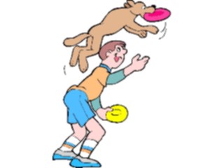 Sticker Custom Preview Image #019530 Animals Cartoons Dogwith Owner04