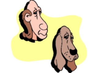 Sticker Custom Preview Image #019543 Animals Cartoons Dogwith Owner17