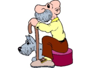 Sticker Custom Preview Image #019544 Animals Cartoons Dogwith Owner18