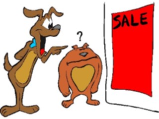 Sticker Custom Preview Image #019554 Animals Cartoons Dogsat Sale