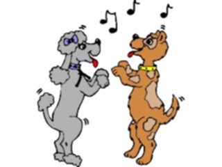 Sticker Custom Preview Image #019556 Animals Cartoons Dogs Dancing1
