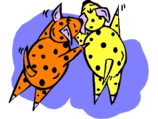 Sticker Custom Preview Image #019557 Animals Cartoons Dogs Dancing2