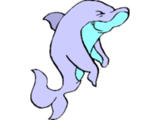 Sticker Custom Preview Image #019570 Animals Cartoons Dolphin Dancing