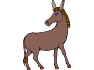Sticker Custom Preview Image #019581 Animals Cartoons Donkey07