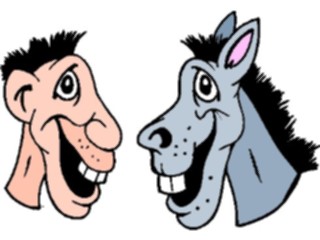 Sticker Custom Preview Image #019582 Animals Cartoons Donkey08