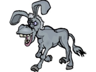 Sticker Custom Preview Image #019591 Animals Cartoons Donkey Mean