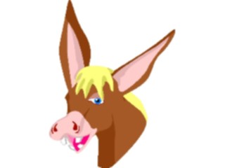 Sticker Custom Preview Image #019594 Animals Cartoons Donkey Smiling