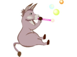Sticker Custom Preview Image #019596 Animals Cartoons Donkeywith Bubbles