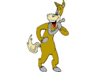 Sticker Custom Preview Image #019599 Animals Cartoons Donkey Yelling