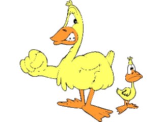 Sticker Custom Preview Image #019651 Animals Cartoons Duck Angry1