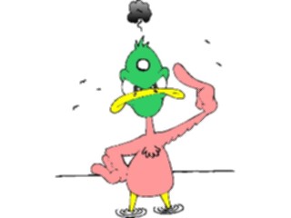 Sticker Custom Preview Image #019652 Animals Cartoons Duck Angry2
