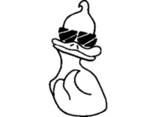 Sticker Custom Preview Image #019664 Animals Cartoons Duck Cool