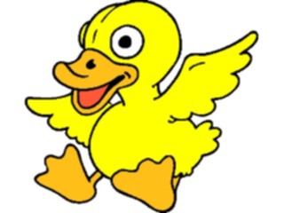 Sticker Custom Preview Image #019674 Animals Cartoons Duck Flying1
