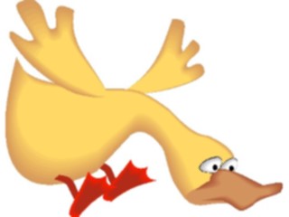 Sticker Custom Preview Image #019676 Animals Cartoons Duck Flying3