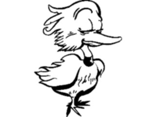 Sticker Custom Preview Image #019708 Animals Cartoons Duck Sly