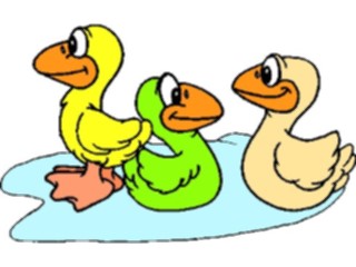 Sticker Custom Preview Image #019731 Animals Cartoons Ducks