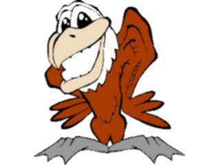 Sticker Custom Preview Image #019762 Animals Cartoons Eagle Smiling