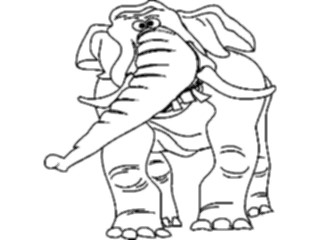 Sticker Custom Preview Image #019773 Animals Cartoons Elephant04