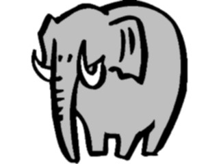 Sticker Custom Preview Image #019776 Animals Cartoons Elephant07