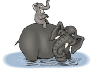 Sticker Custom Preview Image #019795 Animals Cartoons Elephant Baby2