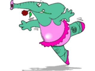 Sticker Custom Preview Image #019798 Animals Cartoons Elephant Dancing1