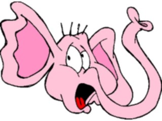 Sticker Custom Preview Image #019802 Animals Cartoons Elephant Face