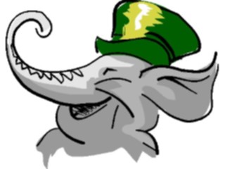 Sticker Custom Preview Image #019811 Animals Cartoons Elephant Happy1