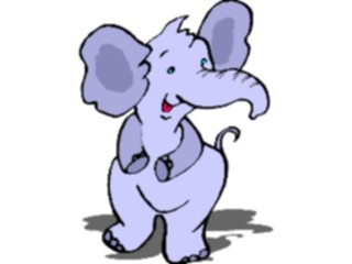 Sticker Custom Preview Image #019813 Animals Cartoons Elephant Happy3