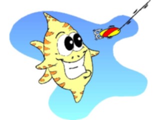 Sticker Custom Preview Image #019955 Animals Cartoons Fish Bait1