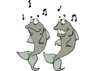 Sticker Custom Preview Image #019968 Animals Cartoons Fish Dancing