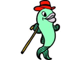 Sticker Custom Preview Image #019976 Animals Cartoons Fish Entertainer