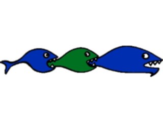 Sticker Custom Preview Image #019979 Animals Cartoons Fish Food Chain