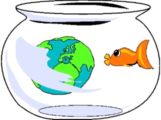 Sticker Custom Preview Image #019981 Animals Cartoons Fish Globe