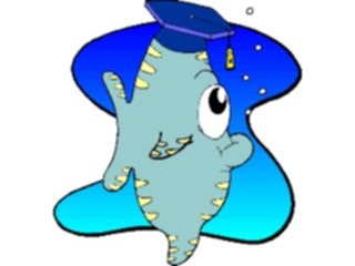 Sticker Custom Preview Image #019982 Animals Cartoons Fish Graduate