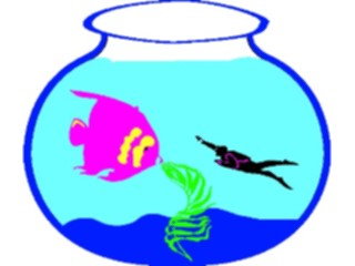 Sticker Custom Preview Image #019992 Animals Cartoons Fishin Bowl3