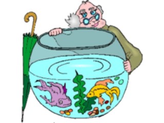 Sticker Custom Preview Image #019995 Animals Cartoons Fishin Bowl6