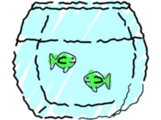 Sticker Custom Preview Image #019996 Animals Cartoons Fishin Bowl7