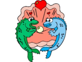 Sticker Custom Preview Image #020002 Animals Cartoons Fishin Love2