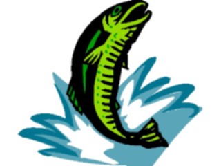 Sticker Custom Preview Image #020006 Animals Cartoons Fish Jumping1