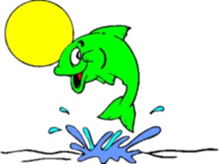 Sticker Custom Preview Image #020007 Animals Cartoons Fish Jumping2