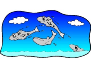 Sticker Custom Preview Image #020009 Animals Cartoons Fish Jumping4